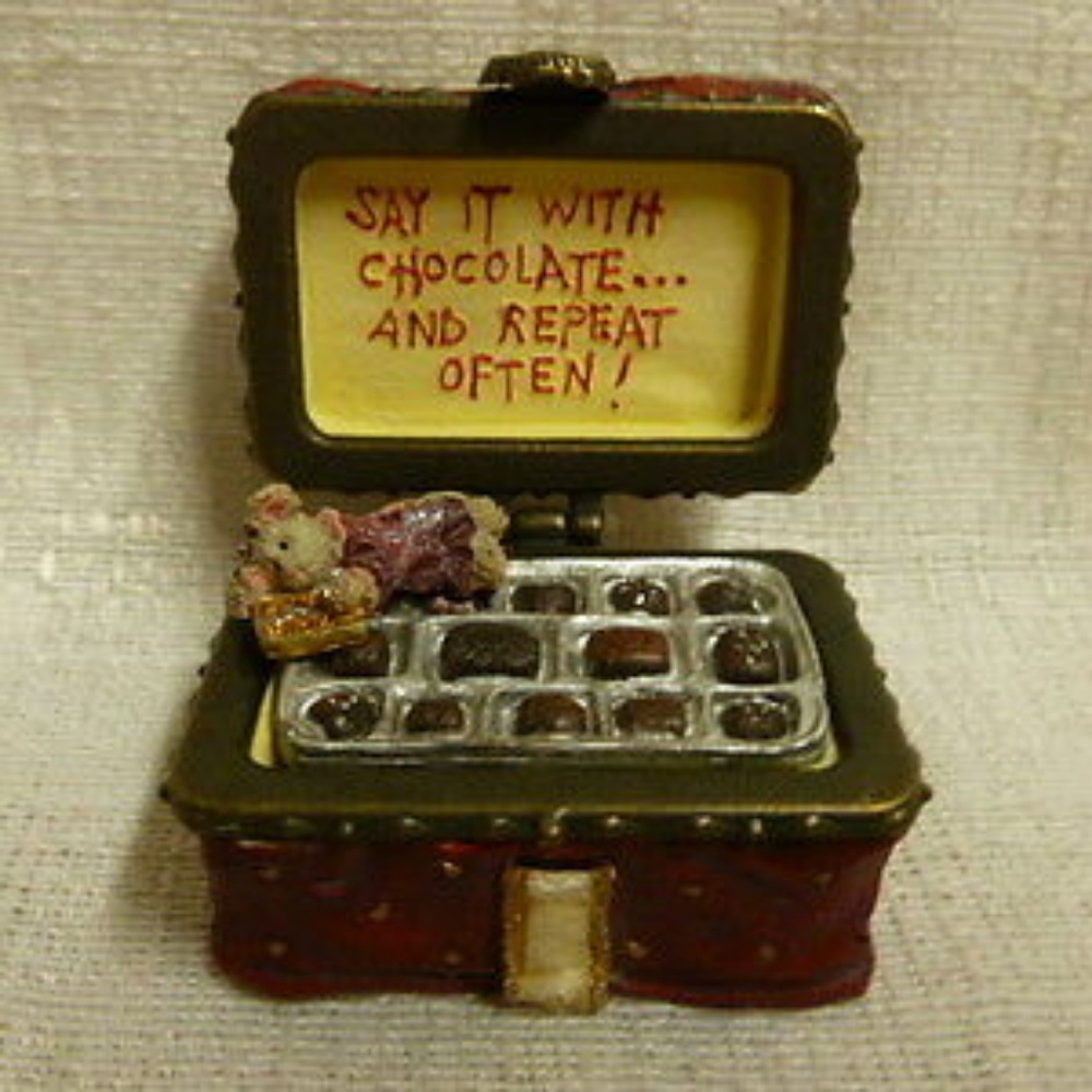 💖BOGO💖 Boyds Bear Sweetcheeks Box O'Chocolates